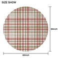 thumbnail image 6 of Multi Color Plaid Checkered Pattern Round Tablecloth 60"x60",Wrinkle Wipeable Table Cloth for Kitchen Dining Room Picnic Patio Party, 6 of 6