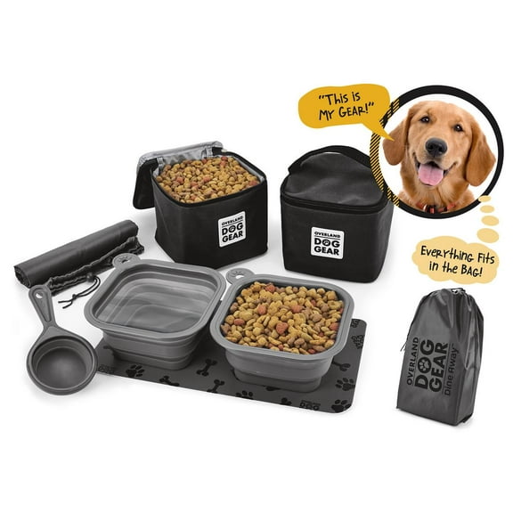 Mobile Dog Gear Dine Away Bag, Medium/Large, Black