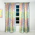thumbnail image 2 of Designart 'Collection Of Watercolor Drops Paint Splash ' Modern & Contemporary Curtain Panel, 2 of 5