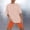 Orange A3, variant on Hrsba Striped Sleep Set for Women Crew Neck Short Sleeve Top and Shorts Lightweight Summer Casual Soft Ladies Pajama Set