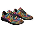 thumbnail image 6 of Hippie Peace Sign Shoes Sneakers for Women Men Black Size 11.5, 6 of 7
