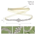 thumbnail image 4 of Rush Women's Cutout Claw Chain Girdle, Party Dress Accessories, Luxury Inlaid Rhinestone Bridal Belt S5407, 4 of 5