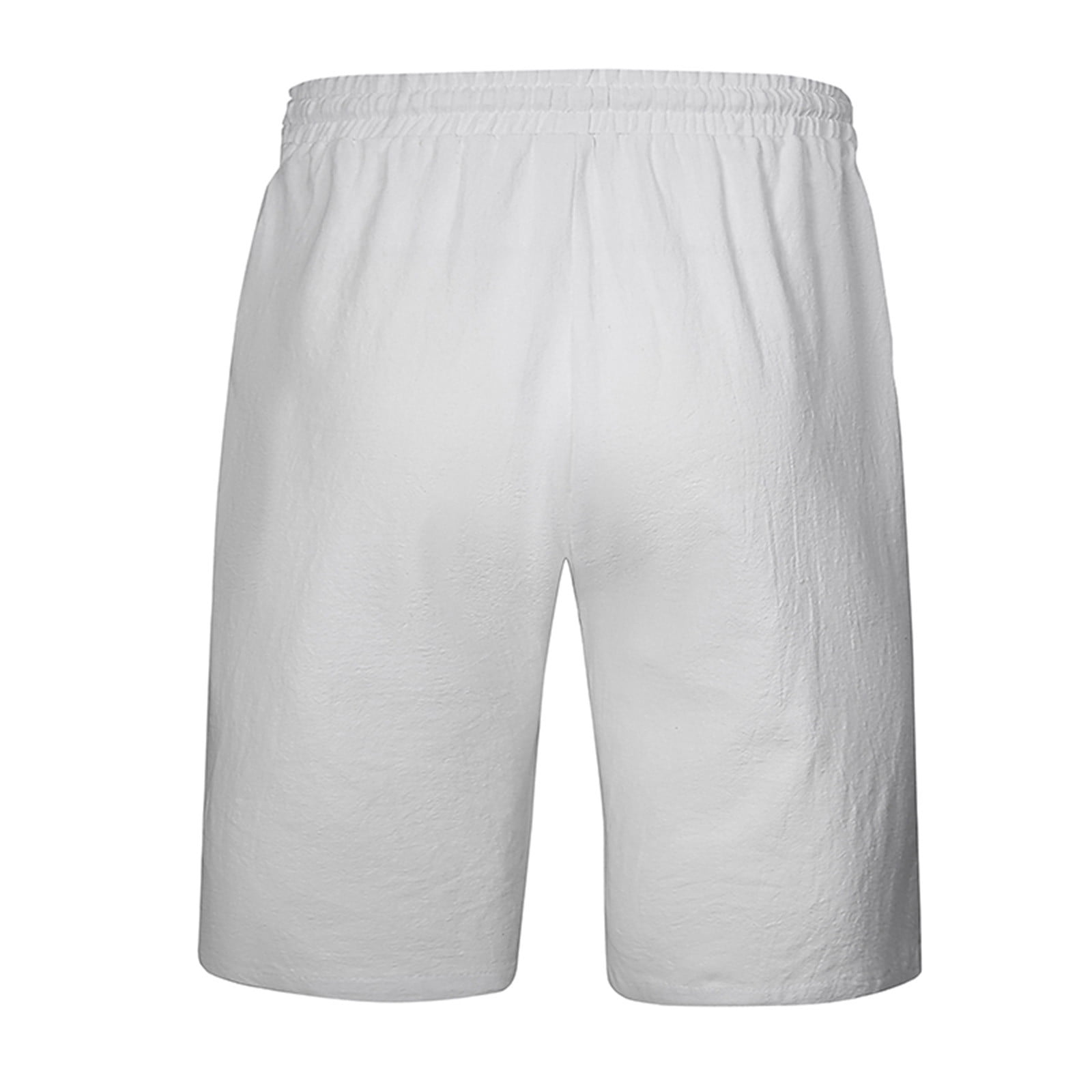 ☆関税込☆Beyond Closet★NOMANTIC COTTON SHORT SWEAT PANT.S Mens Linen Short Pants Knee Length Lightweight Elastic Waist