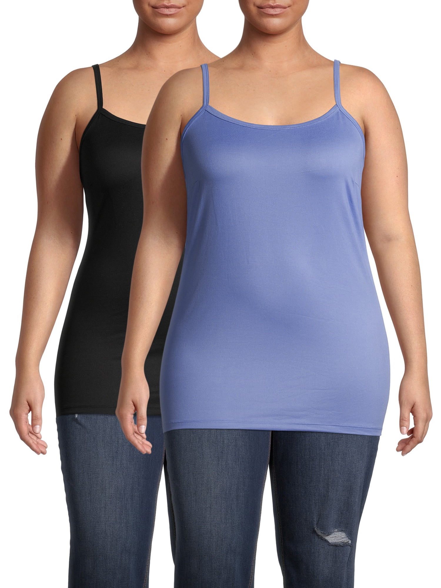 Terra & Sky Women's Plus Size Everyday Essential Tunic Length Cami, 2