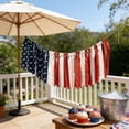 thumbnail image 5 of Nkmbld 4th of July Patriotic Stripe Bunting, Nylon Flag Banner Door Wall Hanging Decor for Independence Day Indoor Outdoor Porch Yard Garden, 5 of 8