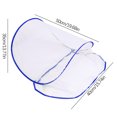 thumbnail image 2 of Portable Mosquito Head Net Cover for Travel & Camping | Foldable, No Installation Needed | 13.77" x 19.68" x 15.74" Breathable Mesh with Blue Border | Includes Carry Bag, 2 of 2