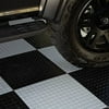 FlooringInc Nitro Flex Protective Garage Flooring Tiles, 20.5"x20.5", 8 Tiles, 23.36 Sqft, Coin Pattern, Light Gray