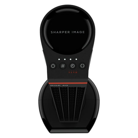 Sharper Image - RISE 40 Oscillating Tower Fan with Remote - Black