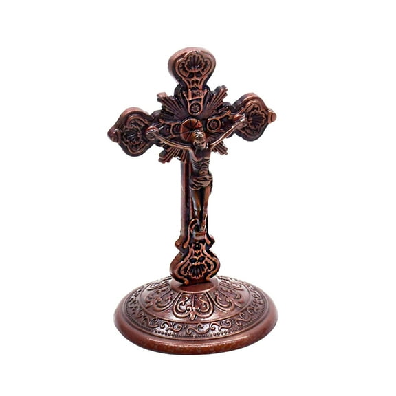 CIYISON Artisanals Display Metal Crucifix Model CrossFigurine Great Gift for Lover