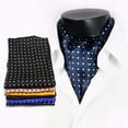 thumbnail image 4 of Cravate pour Homme Mode Affaires Professionnelle Cravate Foulard Tissée Ascot à Nouer, 4 of 9
