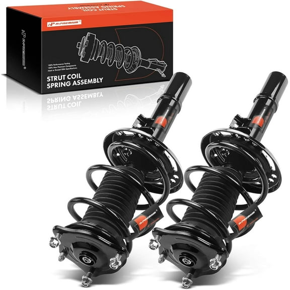 A-Premium Front Pair (2) Complete Strut and Coil Spring Assembly Compatible with Honda Civic 2016-2021, Insight 2019-2022, Driver and Passenger Side