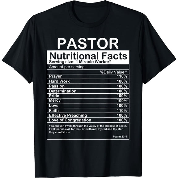 Funny Pastor Appreciation Gift For Men Women Cool Preacher T-Shirt