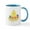 White/Blue Inside, variant on CafePress - Easter Peep On Nest Mugs - 11 oz Ceramic Mug - Novelty Coffee Tea Cup