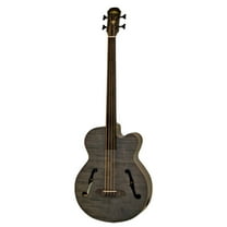 Aria FEB-F2/FL Full-Scale Fretless Acoustic-Electric Bass  Stained Black