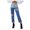 Blue, variant on Vedolay Fashion Women Pants High Waisted Baggy Bell Bottom Jeans Denim Flare Jeans Blue,XS