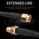 thumbnail image 2 of 2X Extensión de Antena WiFi SMA 10M SMA Macho Una SMA Hembra de Baja Pérdida RG58 Cable Coaxial Patch Lead Coax, 2 of 5