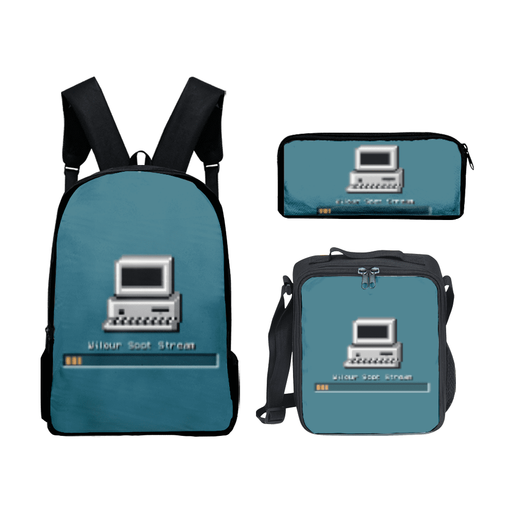 Wilbur Soot Merch Cool Backpack 3D School Student Travel set of Daypack