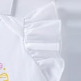 thumbnail image 4 of Baby Girl Outfits Easter Short Sleeve Cartoon Rabbit Prints Romper Bodysuit Mesh Tulle Skirt Girls Clothes Pink 9 Months-12 Months, 4 of 5