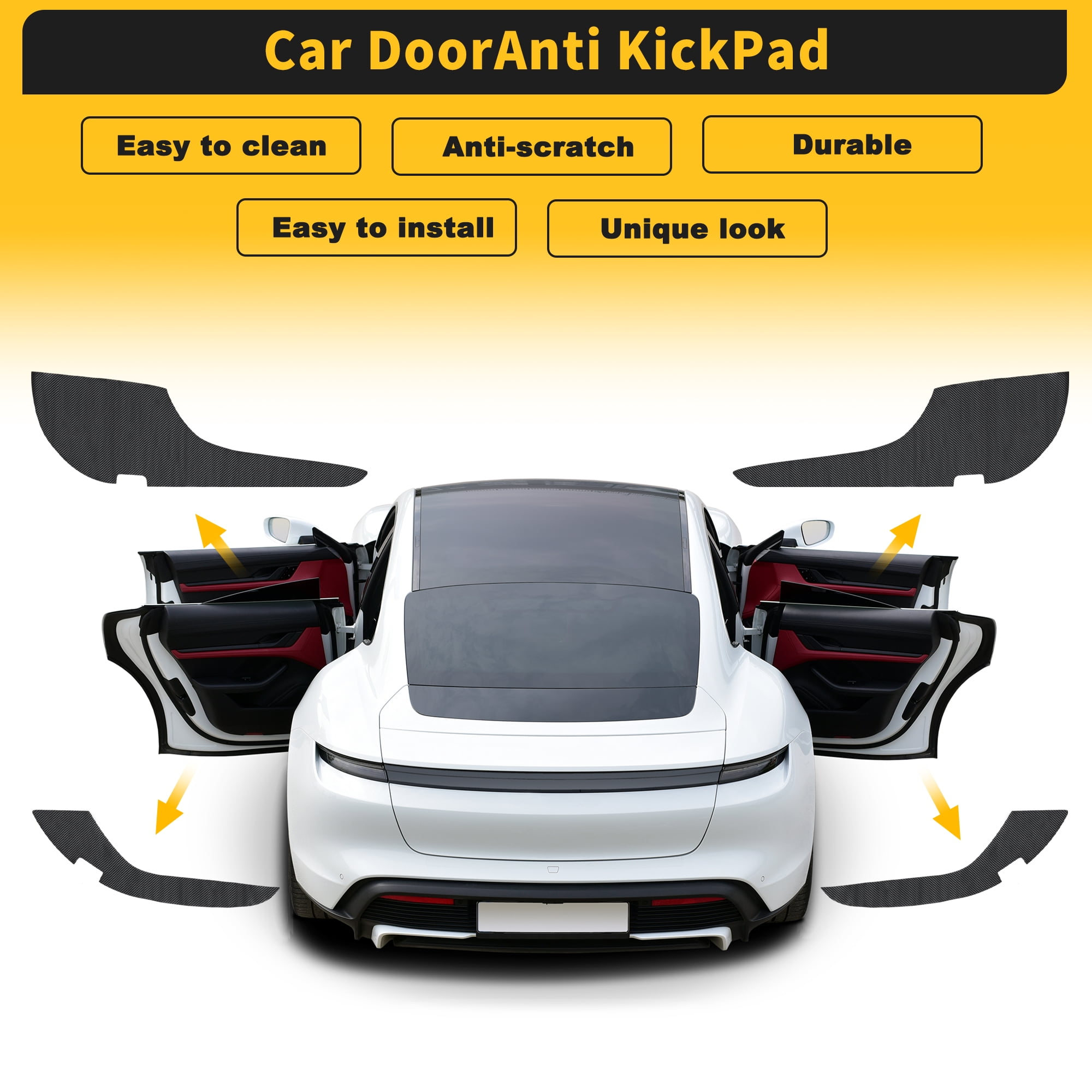 Unique Bargains Car Door Anti Kick Pad Sticker for Toyota Camry 2018-2025 1Set