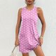 thumbnail image 4 of Vestido de Verano para Mujeres, Vestido de Cuello Redondo sin Mangas de Bolsillo de Impresión de Moda Casual Hecha de 95% Poliéster 5% Spandex para Primavera Verano, Vestido Sexy para Mujeres, 4 of 6