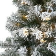 thumbnail image 3 of Nearly Natural 6ft. Flocked Rock Springs Spruce Artificial Christmas Tree with 250 Clear LED Lights, 3 of 6