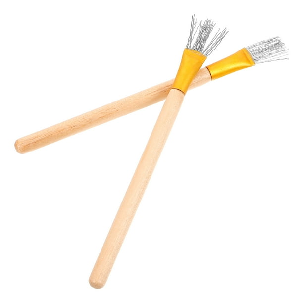 2 pinceles de arcilla polimérica, herramientas para tallar cerámica, pinceles para esculpir arcilla.