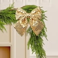 thumbnail image 4 of Xingjin Glitter Bow Ornaments, Christmas Tree Bows With Hollow-Out Design, Holiday Wreath Accent For Xmas Tree And Party Decor, 4 of 7