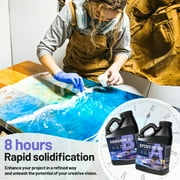 64oz Epoxy Resin For Arts DIY Crafts, Jewelry, Tabletops,Use with Additives Like Glitter, Mica Powder,and Liquid Pigment