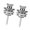 Silver L, variant on SDFGTstore Pack of 2 Strap Buttons Guitar Hardware Guitar Strap Locks for Electric Guitars
