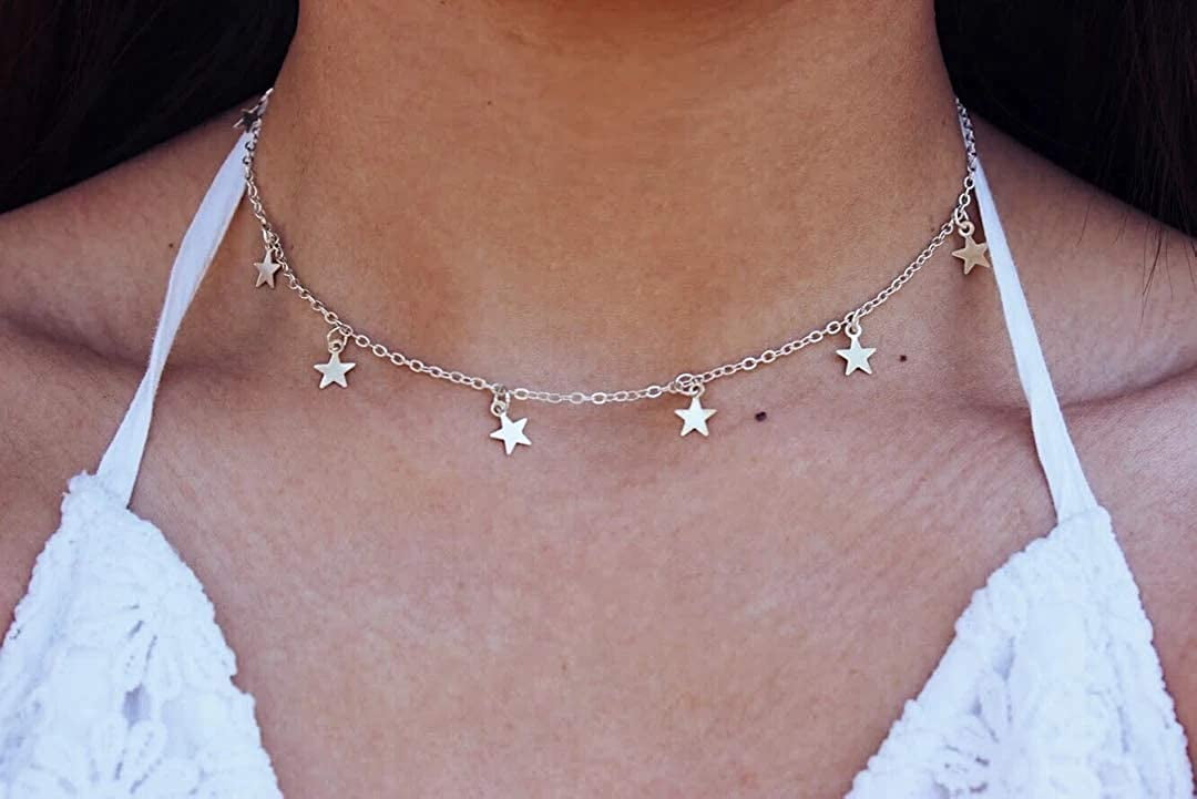 16K Gold Plated Star Choker for Teen 
