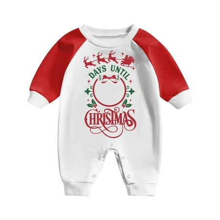 

Act Now! HIMIWAY Christmas Pajamas Christmas Prints Family Matching Long Sleeve Tops+Pants Set Family Matching Sets Baby 18 Months