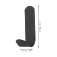 thumbnail image 2 of VERDANVERSE 6Ud De Pared Para Abrigos Y Sombreros En Metal Negro Duradero Para Hogar, 2 of 8