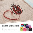 thumbnail image 3 of HLONK 16 Roll Embroidery Thread Set Cross Stitch Embroidery Wool Cotton Line Craft Supplies for Home Gift Making (Random Color), 3 of 6