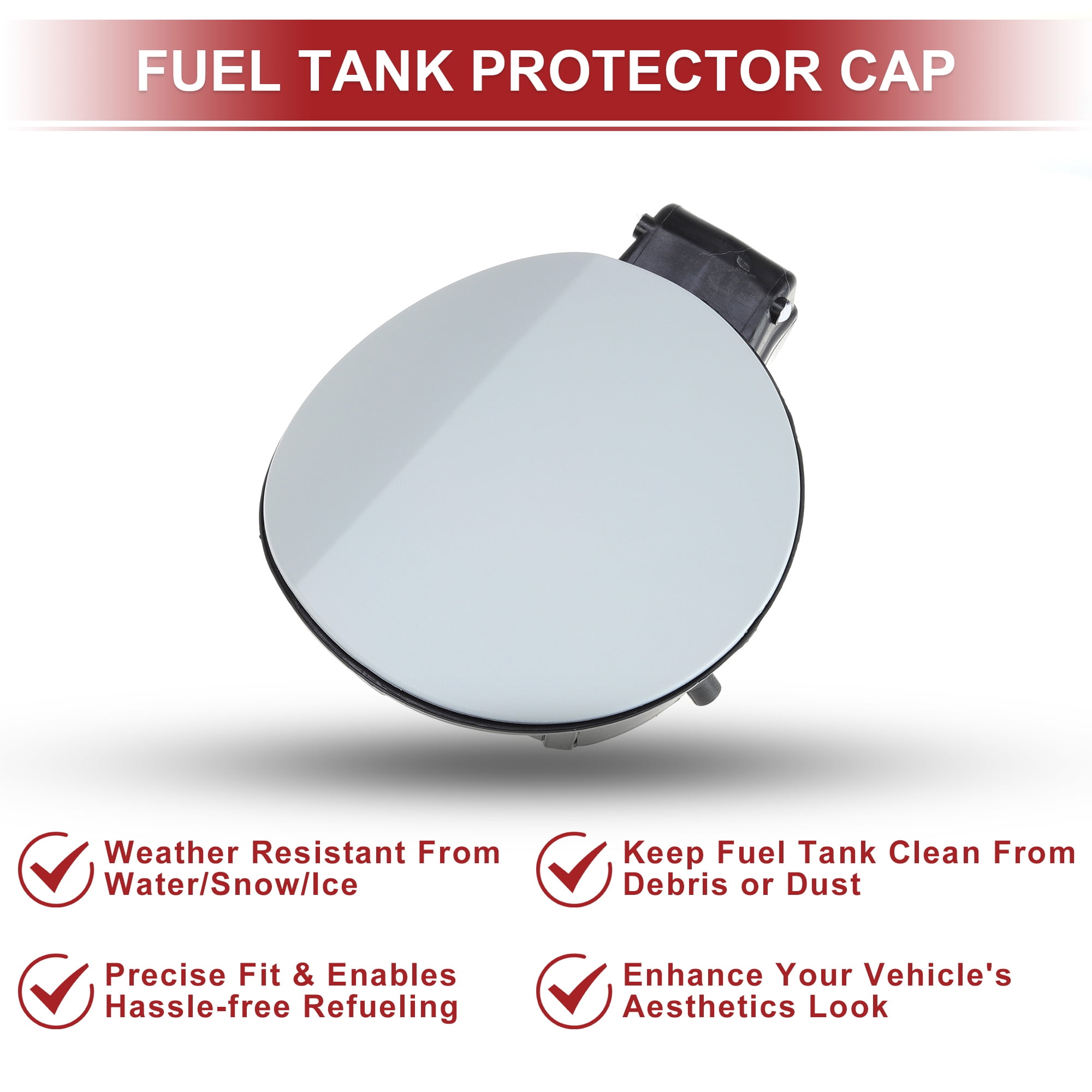 Unique Bargains Fuel Tank Door Cap for Volkswagen Tiguan 2010-2019 Filler Flap Cover Blue