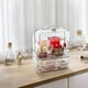 thumbnail image 3 of Organizador de Maquillaje de 3 Niveles con Cajón, Organizador de Perfumes y Labiales Acrílico Transparente, 3 of 4