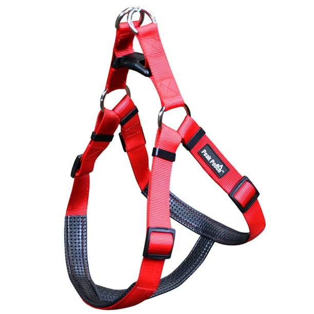 No Pull Padded Comfort Nylon Dog Walking Harness For Small Medium And Large Dogs Red Small 14 19 Chest Walmart Com Walmart Com