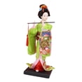 thumbnail image 4 of Muñeca geisha japonesa étnica, figura coleccionable, adorno de 23 cm, estatua artesanal de mujer, muñeca kimono para mesa, estante, regalo para niños Estilo H, 4 of 8