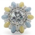 thumbnail image 3 of Rhodium Brass Ring with AAA Grade CZ in Clear for Women Clear Stone Color Style 0W308 Size 10, 3 of 5