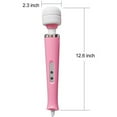 thumbnail image 2 of Triani 10 Speeds Wired Powerful Handheld Electric Massager, Strong Vibrations Personal Back Massage for Sports Recovery, Muscle Aches, Body Pain (Pink), 2 of 4