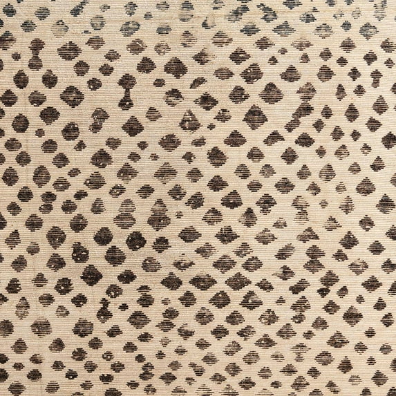 Ahgly Company Machine Washable Indoor Square Abstract Dark Gold Brown Area Rugs, 7' Square