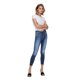 thumbnail image 3 of ONLY Camiseta de mujer - ONLEMMA SHORT TOP, cuello redondo, cropped, acanalada, lisa Blanco XL (X-Large), 3 of 6