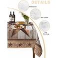 thumbnail image 2 of Vintage Texas Star Wooden Table Cloth, Waterproof Tablecloth for Rectangle Tables, Farmhouse Berry Country Reusable Washable Fabric Table Cover for Restaurant Kitchen Dining Tables 60"x84", 2 of 9