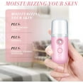 thumbnail image 4 of Lsupdaol 2 Pieces Nano Facial Mister 30 ml Mini Face Humidifier Portable Facial Sprayer USB Rechargeable Handy Skin Care Machine for Face Hydrating, Daily Makeup (Blue and Dark Pink), 4 of 12