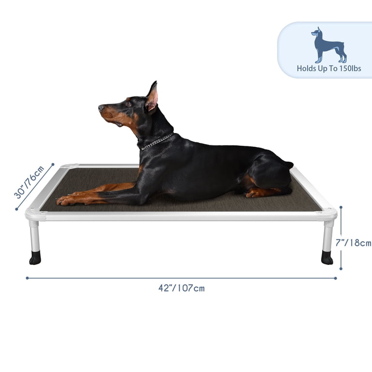 Veehoo Chew Proof Elevated Dog Bed, Large, Black photo 7