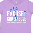 thumbnail image 4 of Inktastic No Excuse for Child Abuse April Child Abuse Prevention Month Boys or Girls Toddler T-Shirt, 4 of 5
