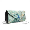 thumbnail image 2 of Xixirimido Clutch Purse for Women Formal Evening Bags for Wedding Party Cocktail Prom Leather Envelope Bag with Detachable Chain, Peacock Butterfly Floral, 2 of 7