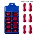 thumbnail image 7 of RAGUPEL 100pc Long Coffin Press on Nails Matte Ballerina False Fake Nails Artificial Fingernails Acrylic Nail Tips Manicure Extension Decor for Women Girls, 7 of 7