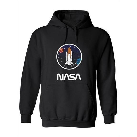 NASA Nasa Modern Futuristic Spaceship Hoodie Women -NASA Designs, Female Large