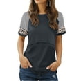 thumbnail image 2 of Women's Short Sleeve Maternity Nursing Shirt for Breastfeeding, 2 of 4