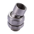 thumbnail image 2 of Luzkey Universal Swivel Joint Shower Head Direct Installation Wall Mounted Shower Nozzle Adapter Adjustable Joint for Bathroom Home Grey, 2 of 8